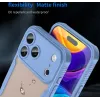 Phonesta Shockproof Armor Back Cover hoesje voor Apple iPhone 17 Pro Max - Blauw 8