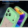 Phonesta Shockproof Armor Back Cover hoesje voor Apple iPhone 17 Pro Max - Groen 8