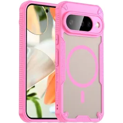 Phonesta Shockproof Armor Back Cover hoesje met MagSafe voor Google Pixel 10 - Roze