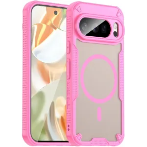 Phonesta Shockproof Armor Back Cover hoesje met MagSafe voor Google Pixel 10 Pro - Roze