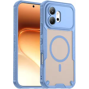 Phonesta Shockproof Armor Back Cover hoesje met MagSafe voor HONOR 600 - Blauw