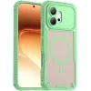 Phonesta Shockproof Armor Back Cover hoesje met MagSafe voor HONOR 600 - Groen 0
