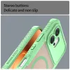 Phonesta Shockproof Armor Back Cover hoesje met MagSafe voor HONOR 600 - Groen 5