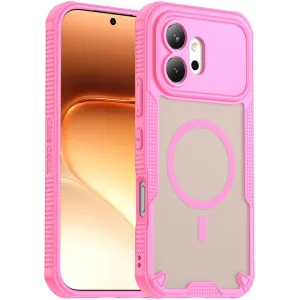 Phonesta Shockproof Armor Back Cover hoesje met MagSafe voor HONOR 600 - Roze