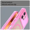 Phonesta Shockproof Armor Back Cover hoesje met MagSafe voor HONOR 600 - Roze 5