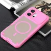 Phonesta Shockproof Armor Back Cover hoesje met MagSafe voor HONOR 600 - Roze 6