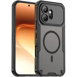 Phonesta Shockproof Armor Back Cover hoesje met MagSafe voor HONOR 600 - Zwart