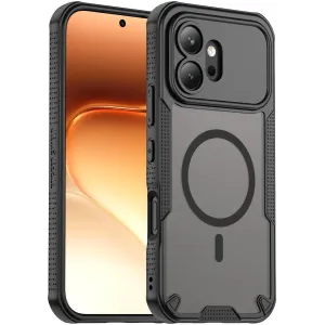 Phonesta Shockproof Armor Back Cover hoesje met MagSafe voor HONOR 600 - Zwart