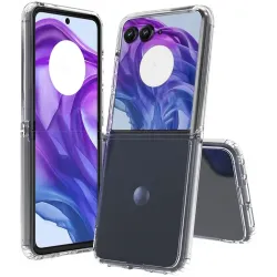 Phonesta Scratchproof Back Cover hoesje voor Motorola Razr 50 Ultra - Transparant