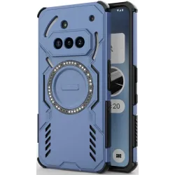 Phonesta Shield Armor Back Cover hoesje met MagSafe voor Nothing Phone (3a) - Blauw