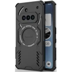 Phonesta Shield Armor Back Cover hoesje met MagSafe voor Nothing Phone (3a) - Zwart