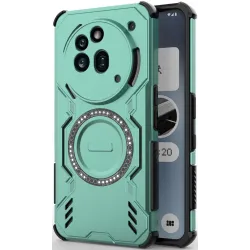 Phonesta Shield Armor Back Cover hoesje met MagSafe voor Nothing Phone (3a) Pro - Groen