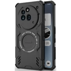 Phonesta Shield Armor Back Cover hoesje met MagSafe voor Nothing Phone (3a) Pro - Zwart