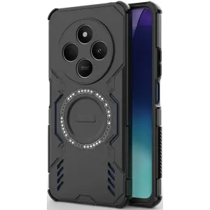 Phonesta Shield Armor Back Cover hoesje met MagSafe voor Xiaomi Redmi 14C / Xiaomi Poco C75 - Zwart