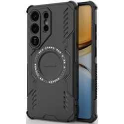 Phonesta Shield Armor Back Cover hoesje met MagSafe voor Samsung Galaxy S26 Ultra - Zwart