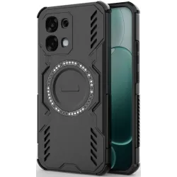 Phonesta Shield Armor Back Cover hoesje met MagSafe voor Oppo A6 Pro - Zwart