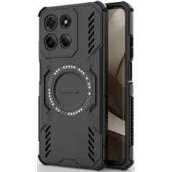 Phonesta Shield Armor Back Cover hoesje met MagSafe voor Motorola Moto G17/G17 Power/G15/G15 Power - Zwart