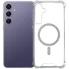 Phonesta Shockproof MagSafe Back Cover hoesje voor Samsung Galaxy S25 Plus/S24 Plus - Transparant