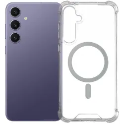 Phonesta Shockproof MagSafe Back Cover hoesje voor Samsung Galaxy S25/S24 - Transparant