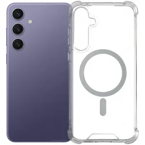 Phonesta Shockproof MagSafe Back Cover hoesje voor Samsung Galaxy S25/S24 - Transparant