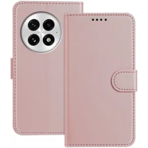 Phonesta Smooth Skin Book Wallet Case hoesje voor OnePlus 13 - Roségoud