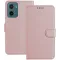 Phonesta Smooth Skin Book Wallet Case hoesje voor Motorola Moto G05 / Moto E15 - Roségoud