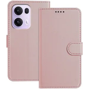 Phonesta Smooth Skin Book Wallet Case hoesje voor Oppo Reno13 Pro - Roségoud