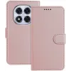 Phonesta Smooth Skin Book Wallet Case hoesje voor Xiaomi Redmi Note 14 Pro 4G - Roségoud