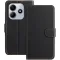 Phonesta Smooth Skin Book Wallet Case hoesje voor Xiaomi Redmi Note 14 5G / Xiaomi Poco M7 Pro - Zwart