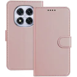 Phonesta Smooth Skin Book Wallet Case hoesje voor Xiaomi Redmi Note 14 Pro 5G/14 Pro Plus / Xiaomi Poco X7 - Roségoud