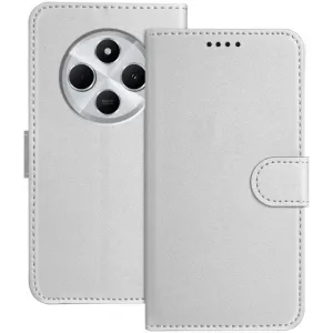 Phonesta Smooth Skin Book Wallet Case hoesje voor Xiaomi Redmi 14C / Xiaomi Poco C75 - Zilver