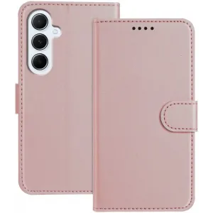 Phonesta Smooth Skin Book Wallet Case hoesje voor Samsung Galaxy A26 - Roségoud
