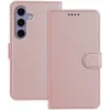Phonesta Smooth Skin Book Wallet Case hoesje voor Samsung Galaxy S24 FE - Roségoud