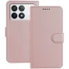 Phonesta Smooth Skin Book Wallet Case hoesje voor Xiaomi 14T - Roségoud