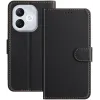 Phonesta Smooth Skin Book Wallet Case hoesje voor HONOR 400 Lite - Zwart