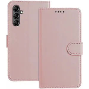 Phonesta Smooth Skin Book Wallet Case hoesje voor Samsung Galaxy A15 4G/5G - Roségoud