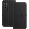 Phonesta Smooth Skin Book Wallet Case hoesje voor Samsung Galaxy A15 4G/5G - Zwart