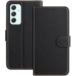 Phonesta Smooth Skin Book Wallet Case hoesje voor Samsung Galaxy A35 - Zwart
