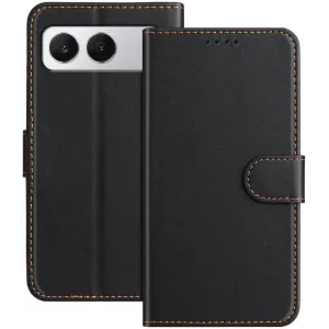 Phonesta Smooth Skin Book Wallet Case hoesje voor OnePlus Nord 4 - Zwart