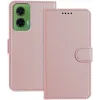Phonesta Smooth Skin Book Wallet Case hoesje voor Motorola Moto G35 - Roségoud