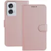 Phonesta Smooth Skin Book Wallet Case hoesje voor Motorola Moto G85/Edge 50 Fusion - Roségoud