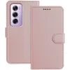 Phonesta Smooth Skin Book Wallet Case hoesje voor Oppo Reno12 Pro - Roségoud
