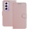 Phonesta Smooth Skin Book Wallet Case hoesje voor Oppo Reno12 Pro - Roségoud