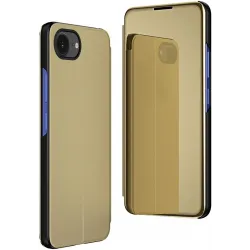 Phonesta Smart Mirror View Book Case hoesje voor Apple iPhone 17e/16e - Goud