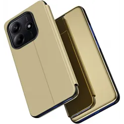 Phonesta Smart Mirror View Book Case hoesje voor Xiaomi Redmi Note 14 5G - Goud