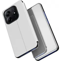 Phonesta Smart Mirror View Book Case hoesje voor Xiaomi Redmi Note 14 5G - Zilver