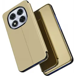 Phonesta Smart Mirror View Book Case hoesje voor Xiaomi Redmi Note 14 Pro 5G / Xiaomi Poco X7 - Goud