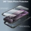 Phonesta Slim Protect 360 hoesje met Screenprotector voor Oppo Reno12 F/Reno12 FS - Zwart 2