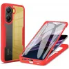 Phonesta Slim Protect 360 hoesje met Screenprotector voor Xiaomi Poco X7 Pro - Rood 0