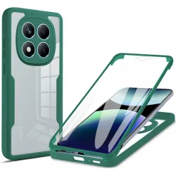 Phonesta Slim Protect 360 hoesje met Screenprotector voor Xiaomi Redmi Note 14 Pro 4G - Groen